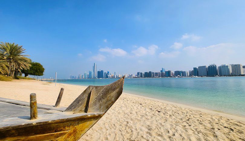 Traditional boats at Heritage Village Abu Dhabi reflect the UAE’s strong connection to the sea.