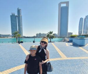 Enjoy emirates towers view from Abu Dhabi Corniche on a private tour